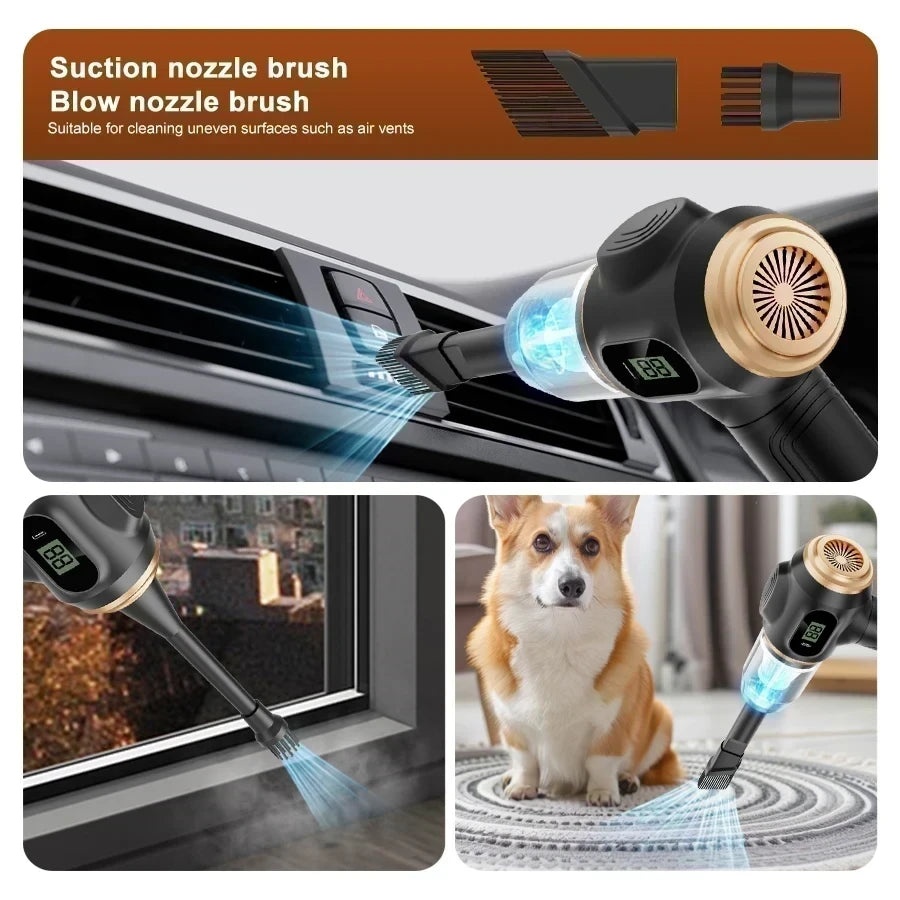 Aspirador de coche portátil 2 en 1